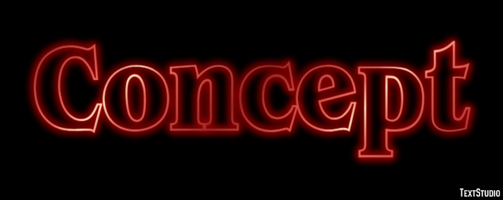 Concept Tekst Effect