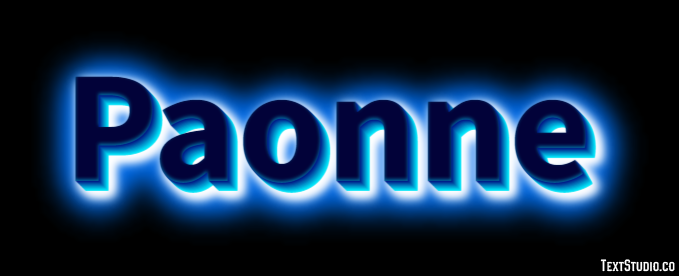 Paonne Texteffekt