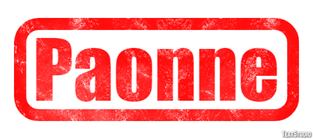 Paonne Effetto testo