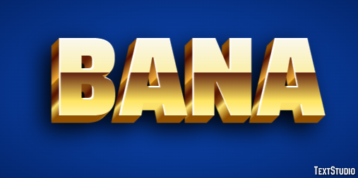 Bana Efecto de Texto