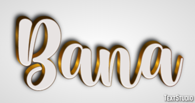 Bana Efecto de Texto