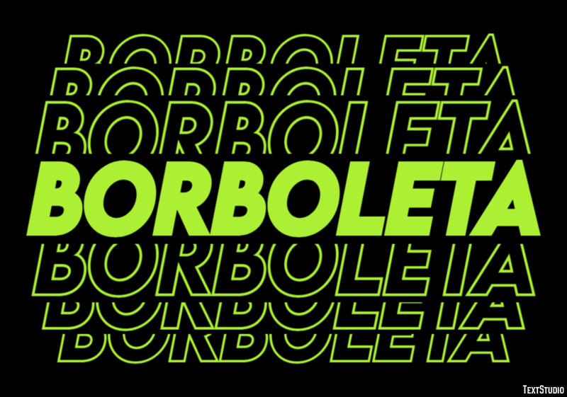 Borboleta Efekt tekstowy
