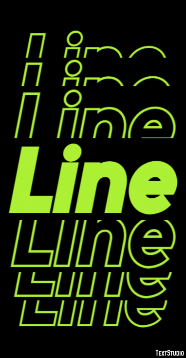 Line Texteffekt