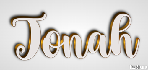 Jonah Efeito de texto