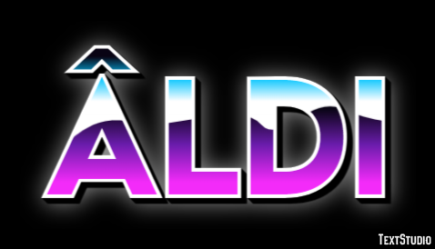 Âldi Эффект текста