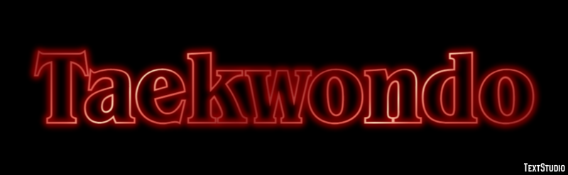 Taekwondo Tekst Effect