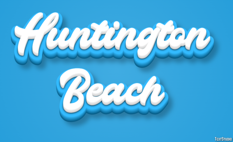 Huntington Beach Effetto testo