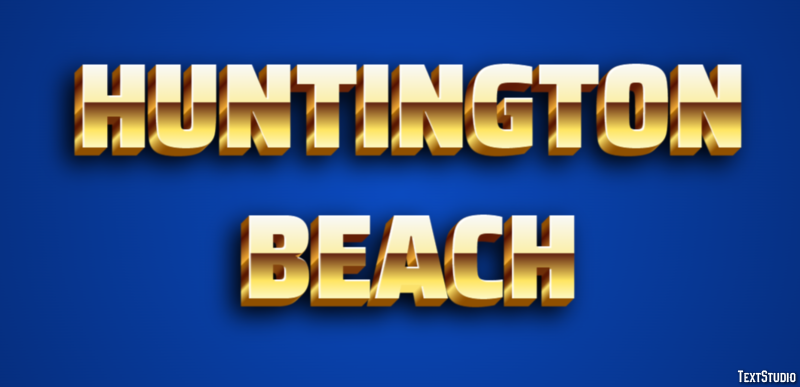 Huntington Beach Effetto testo