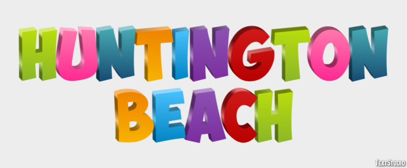Huntington Beach Effetto testo