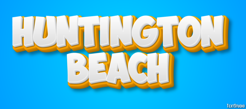 Huntington Beach Effetto testo