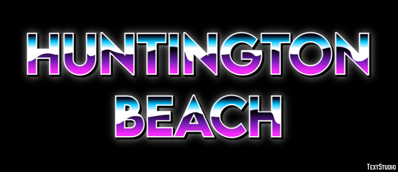 Huntington Beach Effetto testo