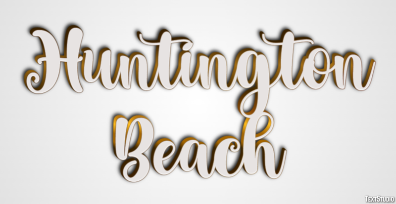 Huntington Beach Effetto testo