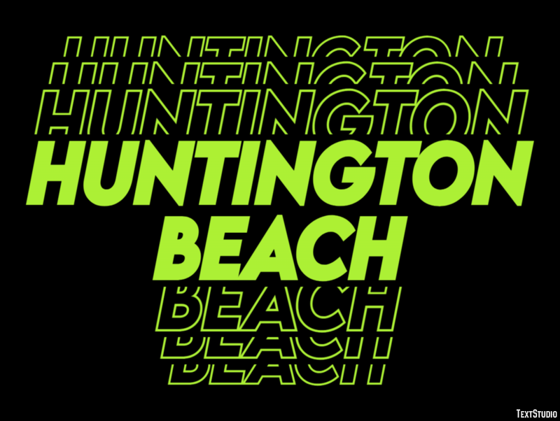 Huntington Beach Metin Efekti