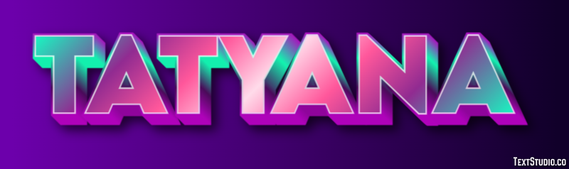 Tatyana Efecto de Texto