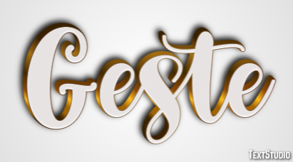Geste Effetto testo