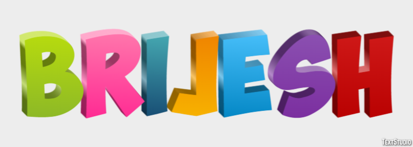 Brijesh Text effect