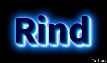 Rind Text effect