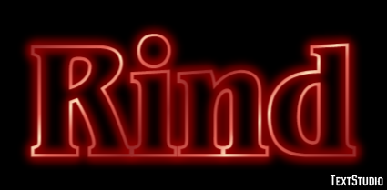 Rind Text effect