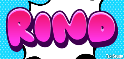 Rind Text effect