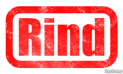 Rind Text effect