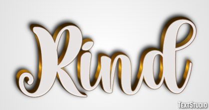 Rind Text effect