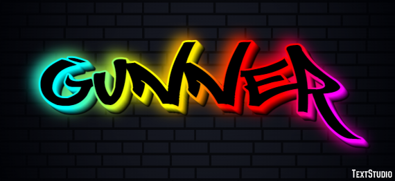 Gunner Efekt tekstowy