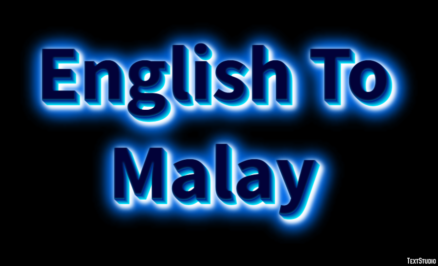 English To Malay Efekt tekstowy