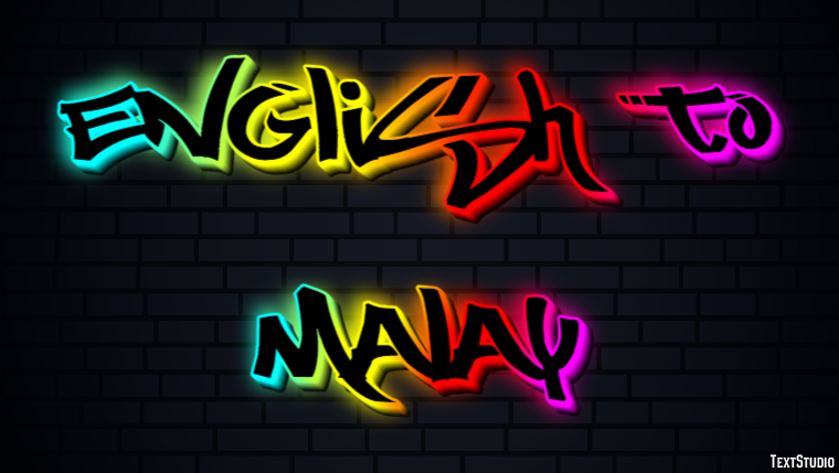 English To Malay Efekt tekstowy