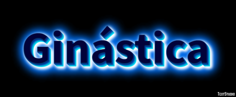 Ginástica Text Effect