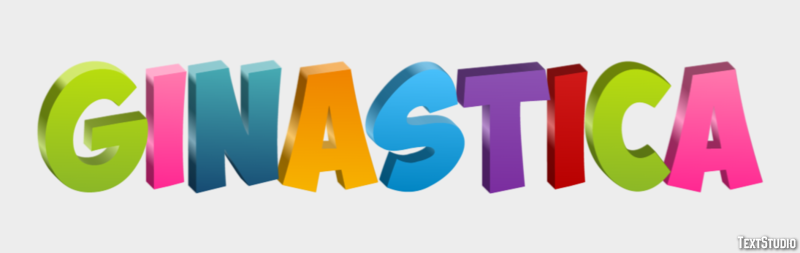 Ginástica Text Effect