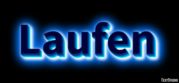 Laufen Texteffekt