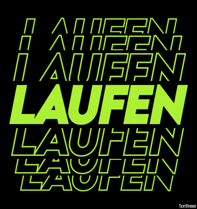 Laufen Efecto de Texto