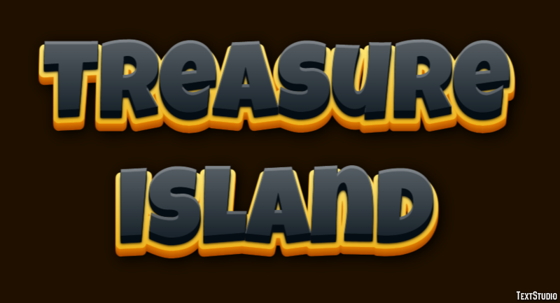 Treasure Island Efekt tekstowy