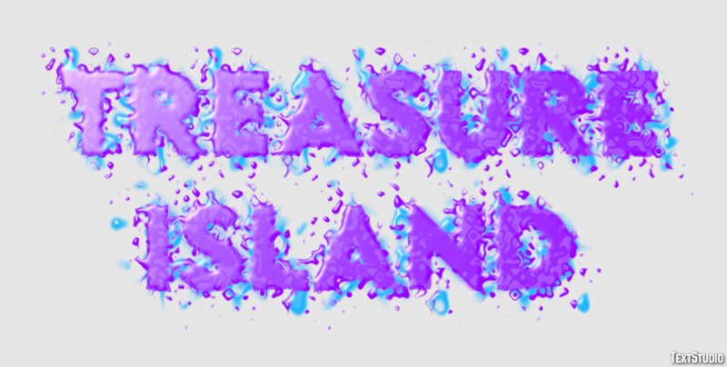 Treasure Island Efekt tekstowy