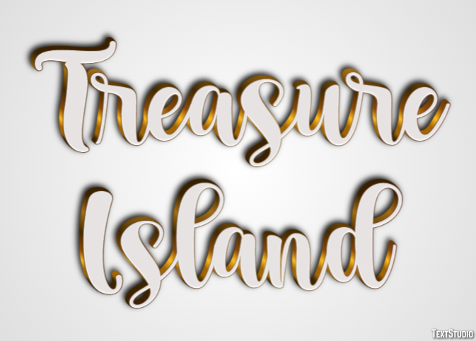 Treasure Island Efekt tekstowy