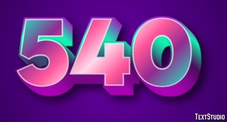 540 Text Effect