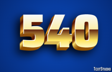 540 Text Effect