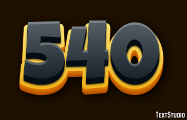540 Text Effect