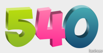 540 Text Effect