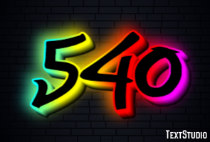 540 Text Effect