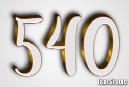 540 Text Effect