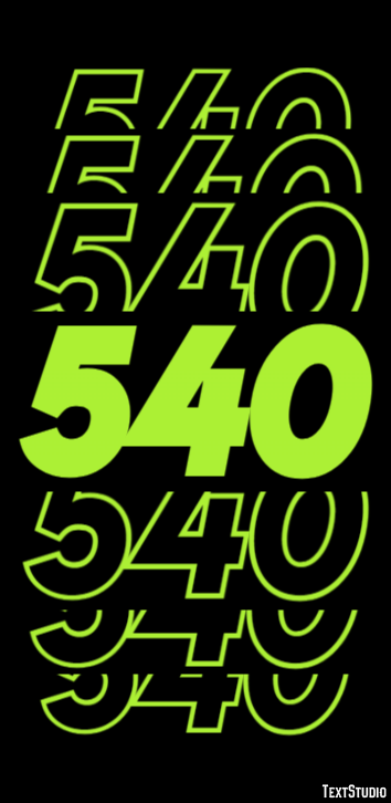 540 Text Effect