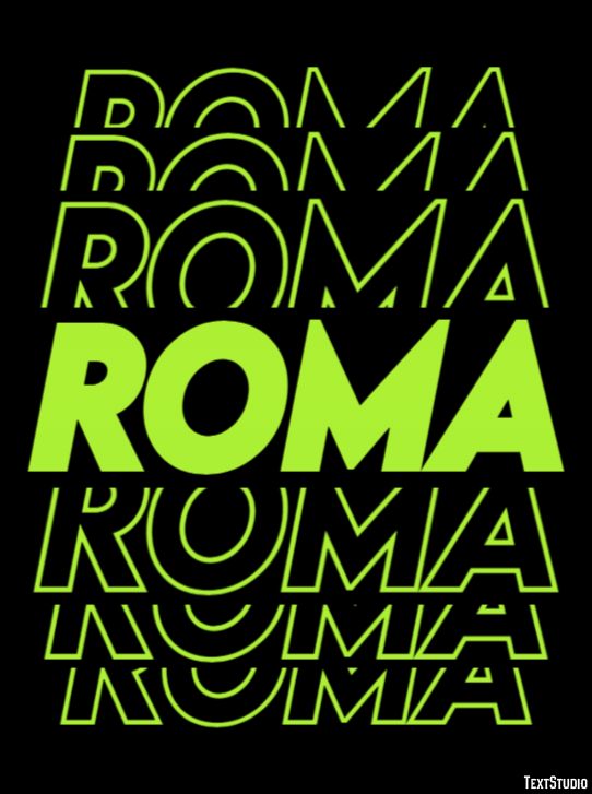 Roma Effetto testo