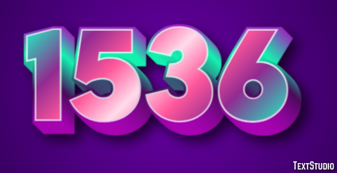 1536 Efeito de texto