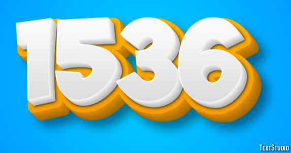 1536 Efeito de texto