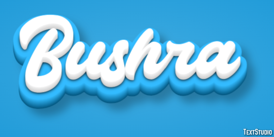 Bushra Tekst Effect