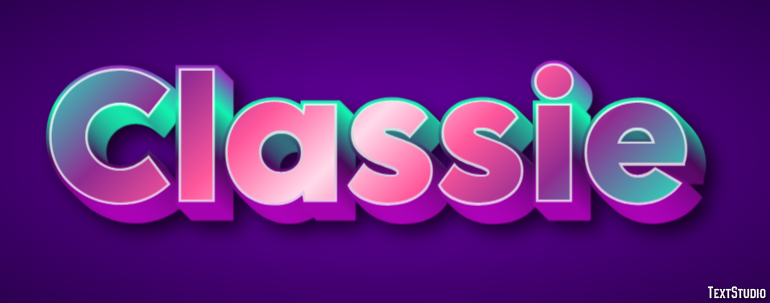 Classie Efekt tekstowy