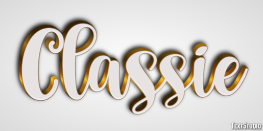 Classie Text Effect
