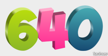 640 Text Effect