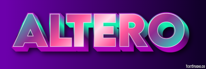 Altero Text effect